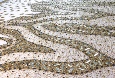 patrón de oro de encaje hecho a mano | Glam House Fabrics